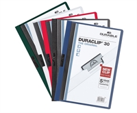  Durable klemmemappe A4 Duraclip til 30 sider - mange farver